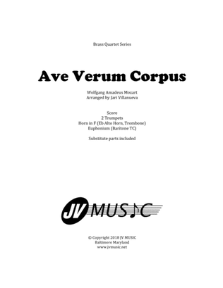 Ave Verum Corpus for Brass Quartet