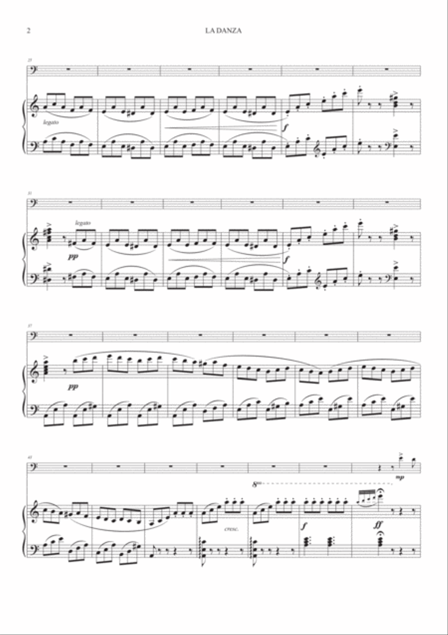 La Danza (Neapolitan Tarantella) for Bassoon and Piano Woodwind Duet scores gallery preview page 2