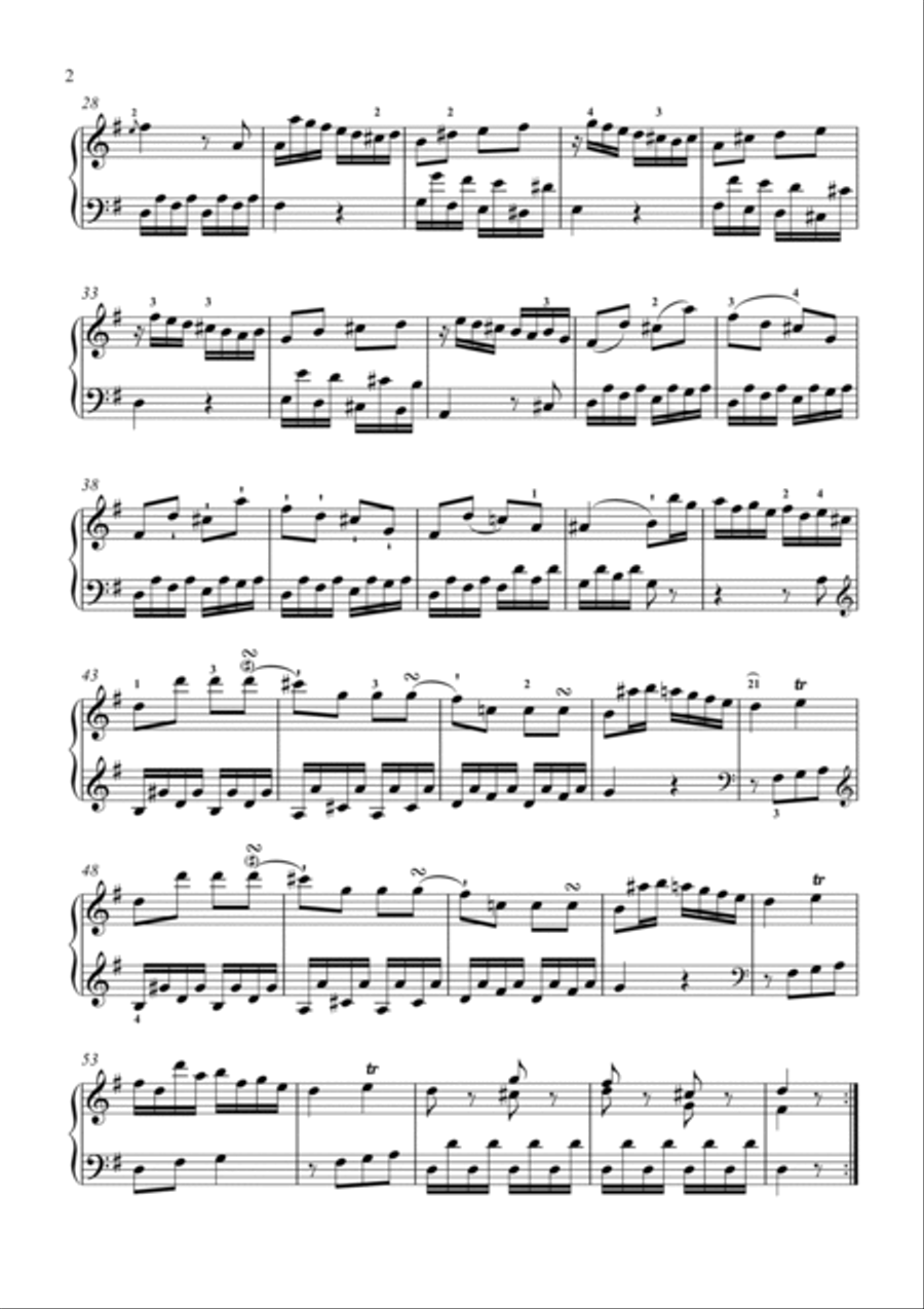 Haydn-Piano Sonata in G major,Hob.XVI.27(Piano solo) Small Ensemble scores gallery preview page 3