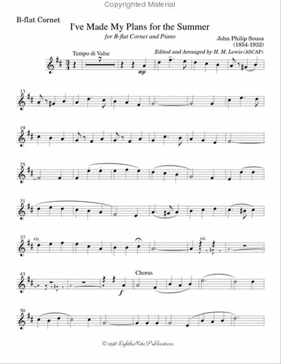 I've Made My Plan for the Summer Trumpet scores gallery preview page 2