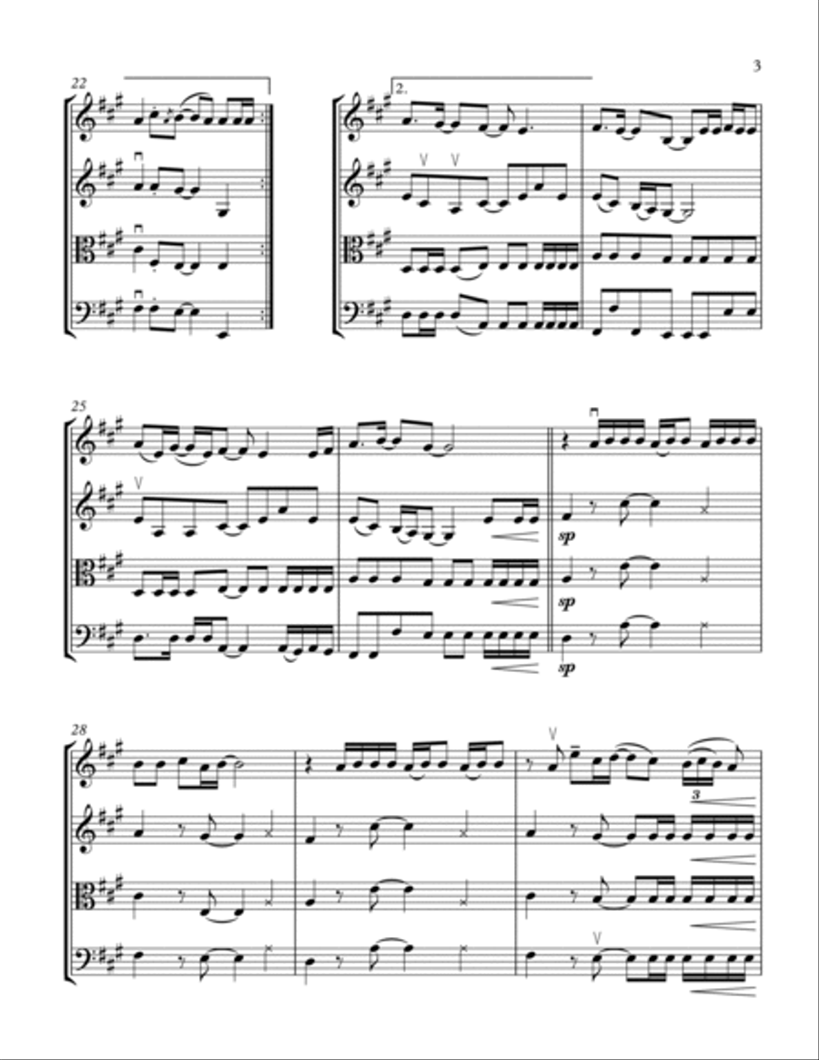 Heaven String Quartet scores gallery preview page 3
