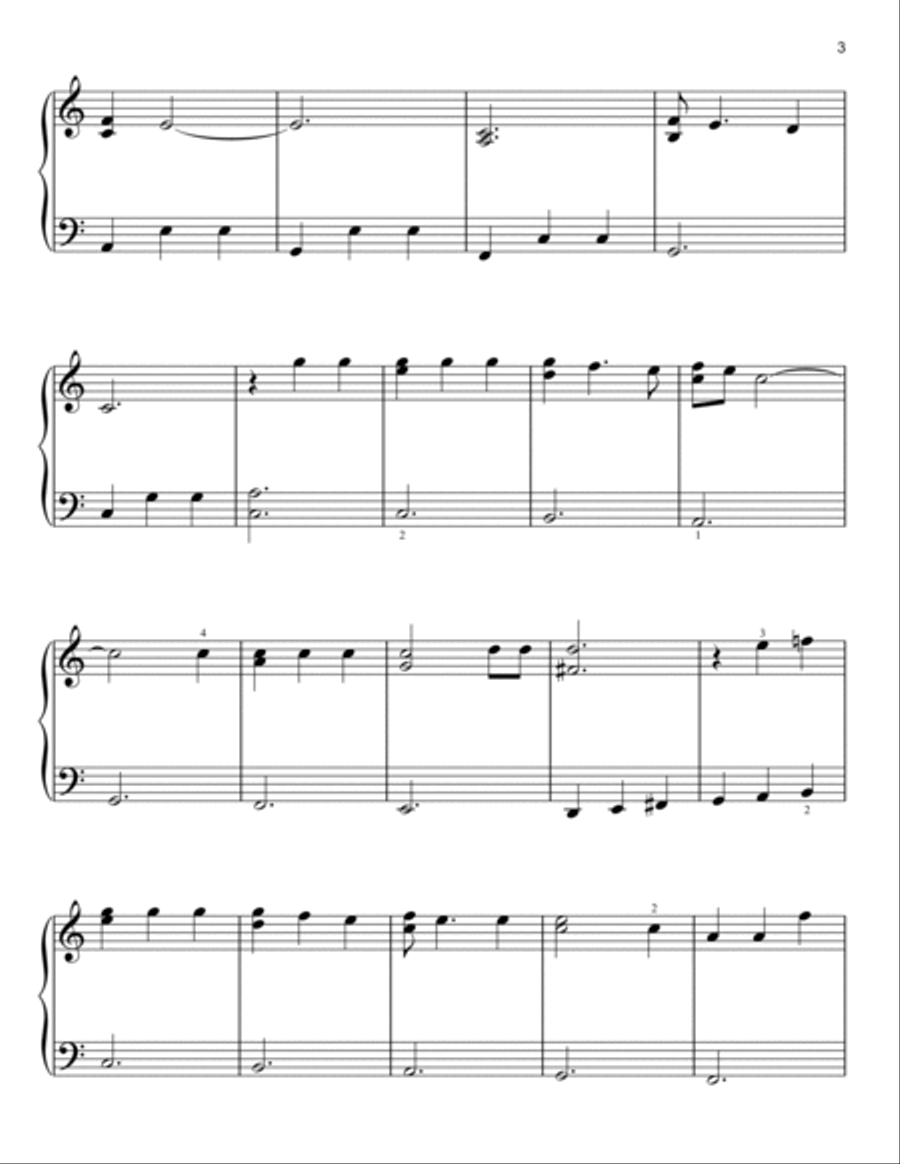 Piano Man Easy Piano scores gallery preview page 3