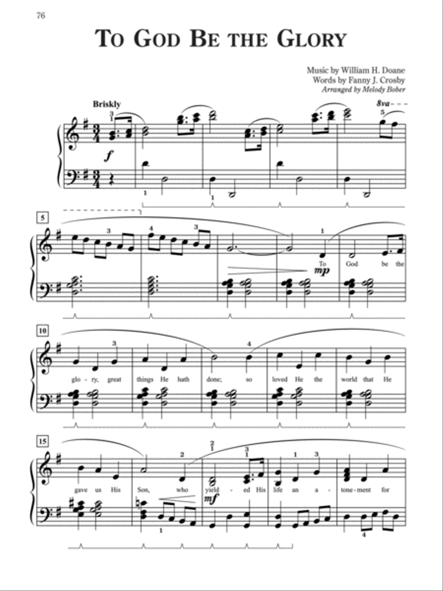 Pure & Simple Hymns Pure & Simple Hymns Easy Piano scores gallery preview page 10