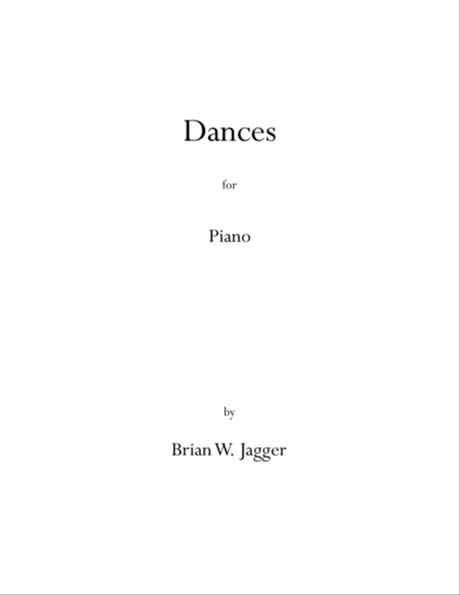 Dances for Piano Piano Solo scores gallery preview page 1