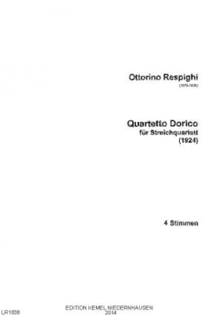 Quartetto dorico : fur Streichquartett, 1924 4Stimmen
