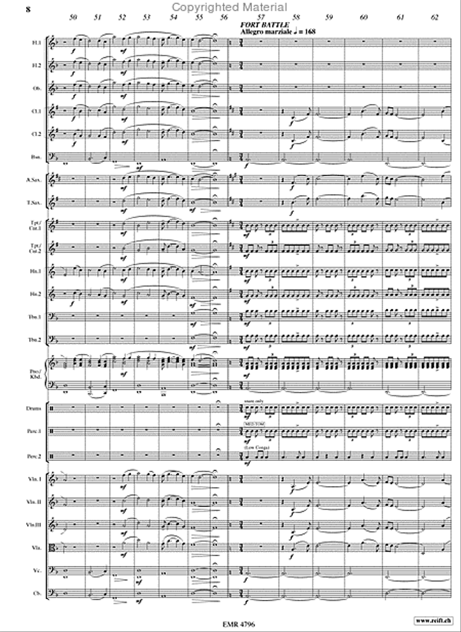 The Last Of The Mohicans Orchestra scores gallery preview page 8