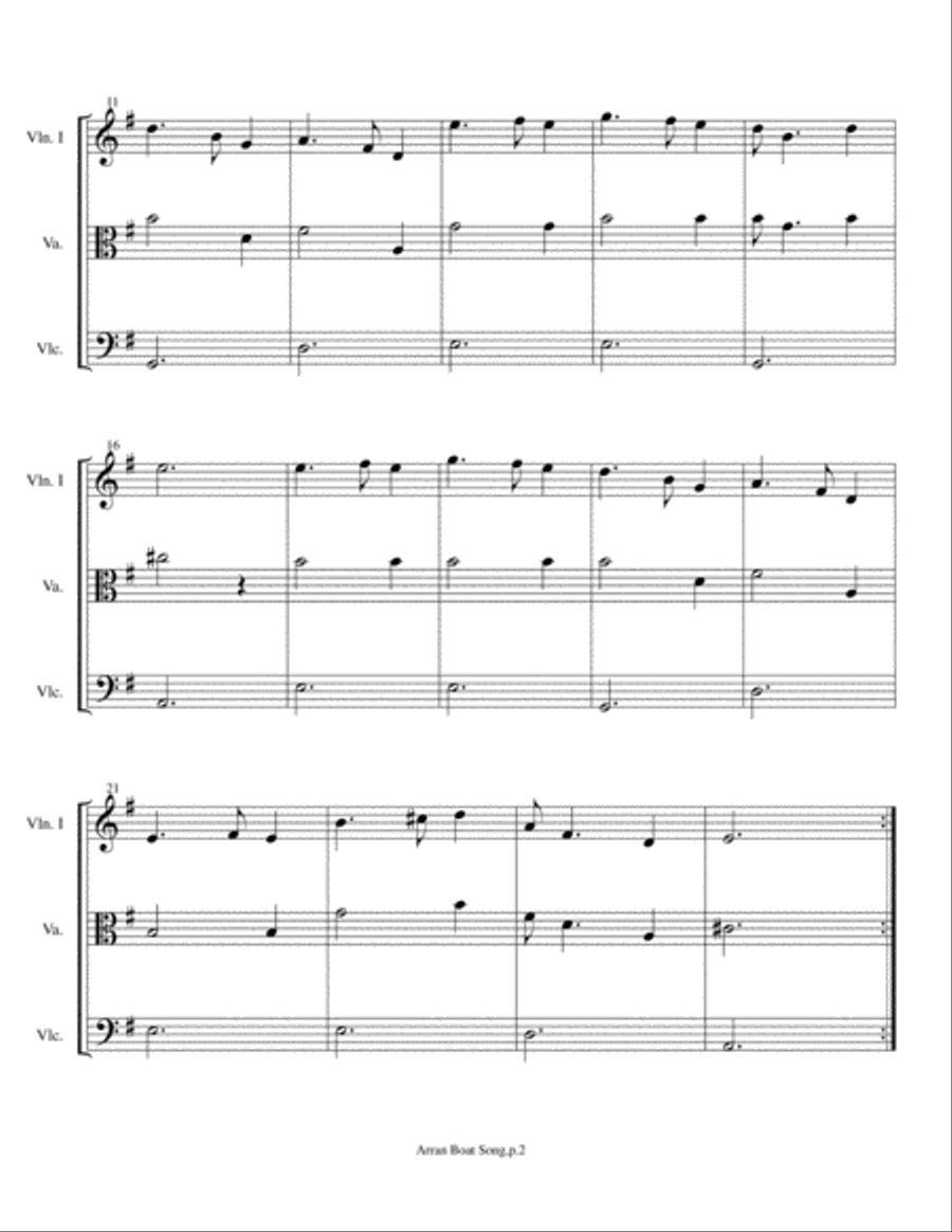 Easy Celtic Pieces For String Trio String Trio scores gallery preview page 2