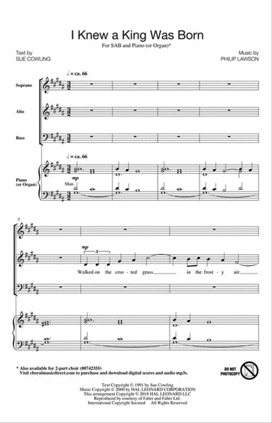 I Knew a King Was Born I Knew a King Was Born 3-Part scores gallery preview page 2