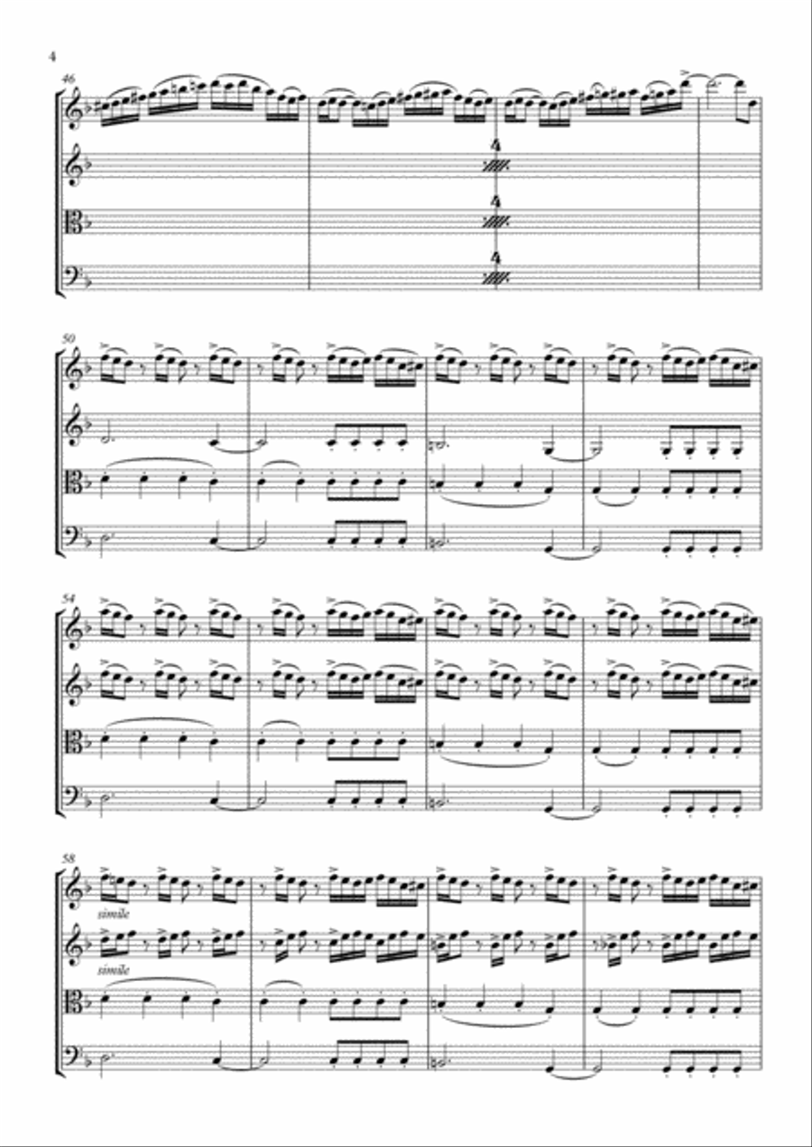 Ghostbusters String Quartet scores gallery preview page 5