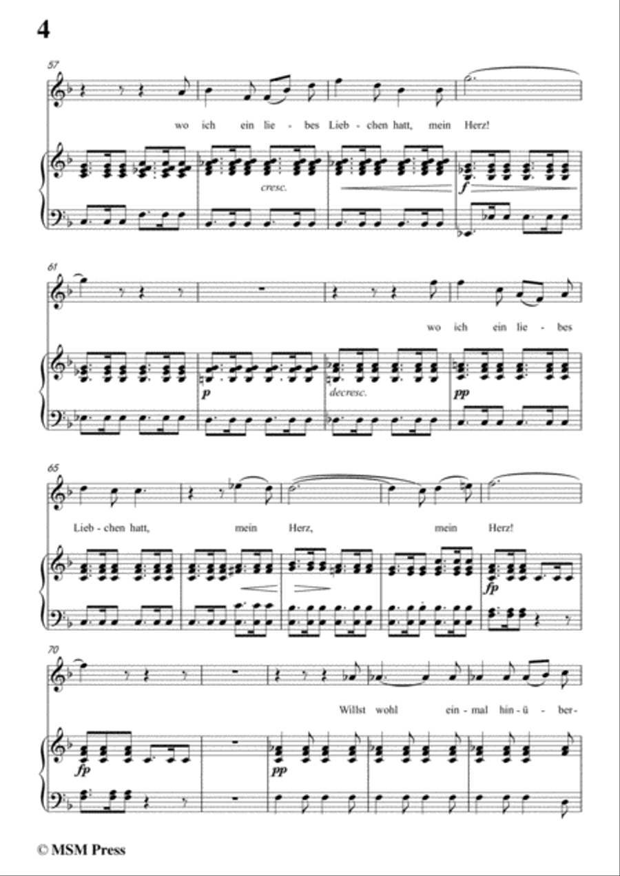 Schubert-Die Post,from 'Winterreise',Op.89(D.911) No.13,in F Major,for Voice&Piano Voice scores gallery preview page 6