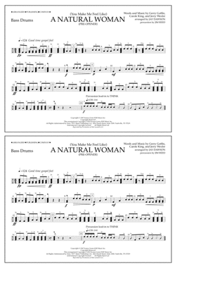 (You Make Me Feel Like) A Natural Woman (Pre-Opener) (arr. Jay Dawson) - Bass Drums