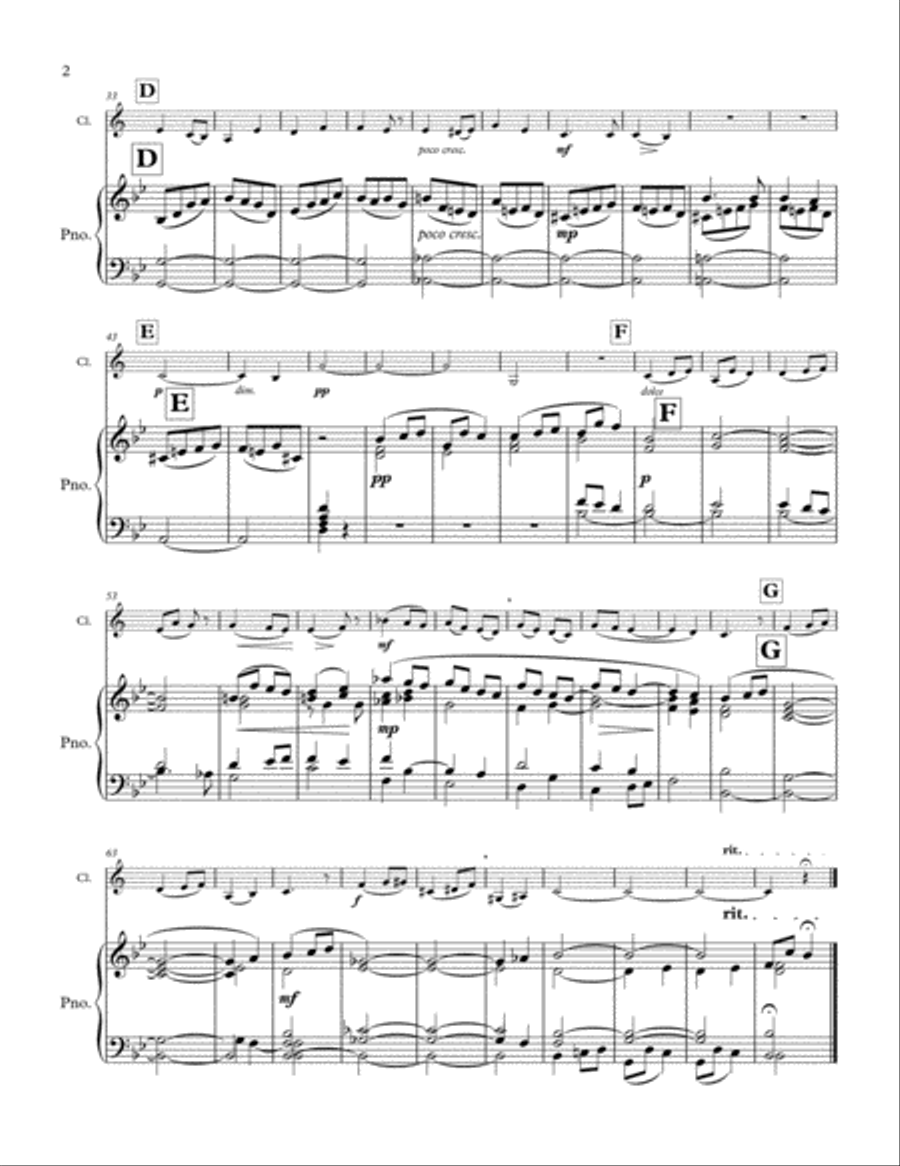 Ave Maria Ave Maria Clarinet Solo scores gallery preview page 2