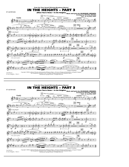 In The Heights: Part 3 - Eb Alto Sax