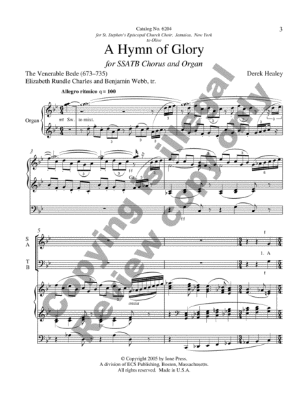 A Hymn of Glory image number null