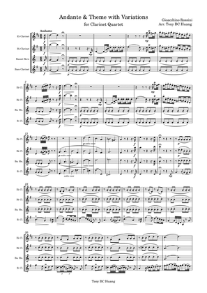 Andante, Theme with Variations
