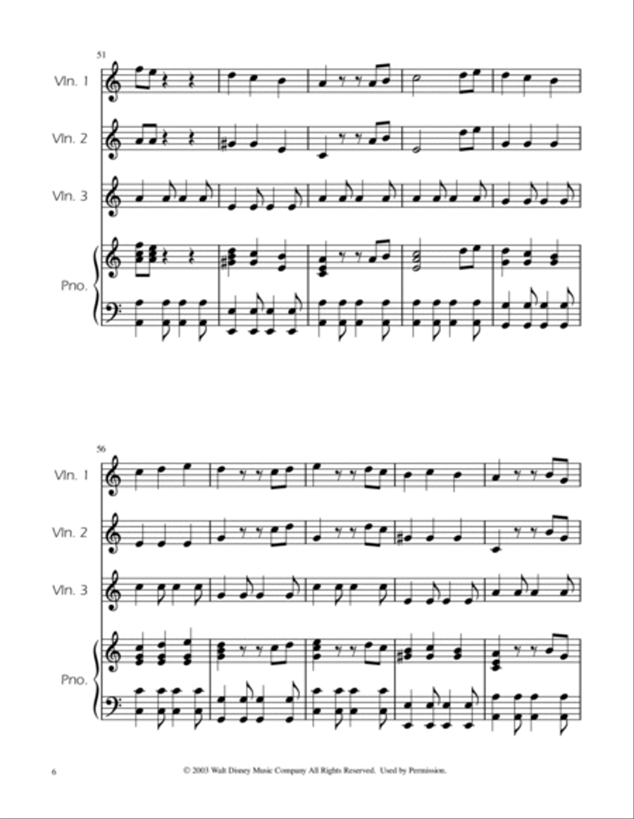 He's A Pirate He's A Pirate String Trio scores gallery preview page 6