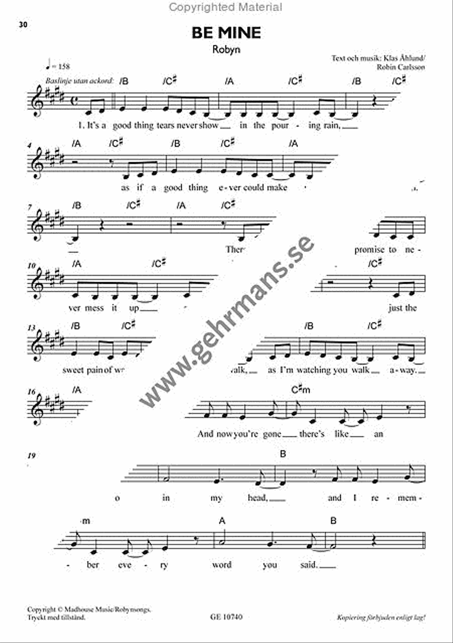 Pop 2005 Piano, Vocal, Guitar scores gallery preview page 8