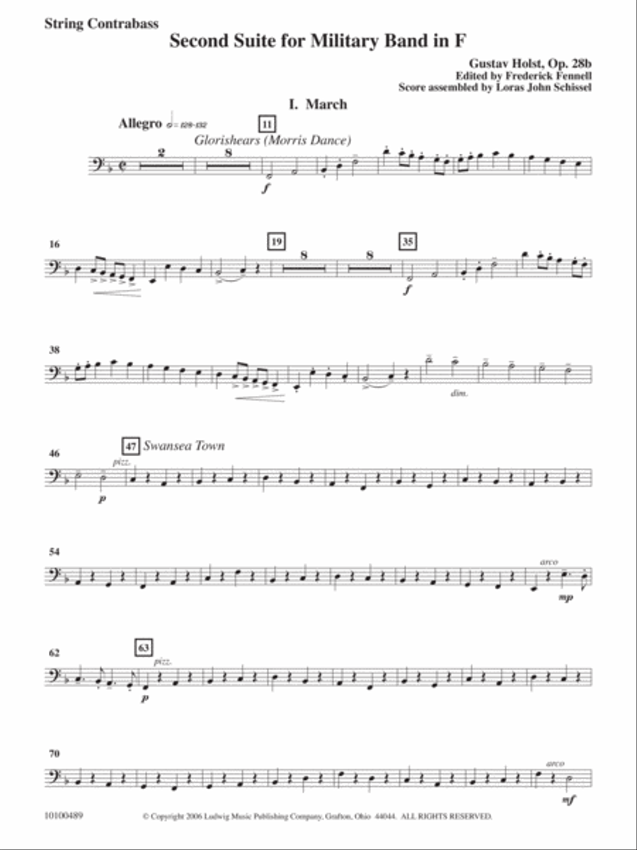 Second Suite in F - String Bass Concert Band scores gallery preview page 2