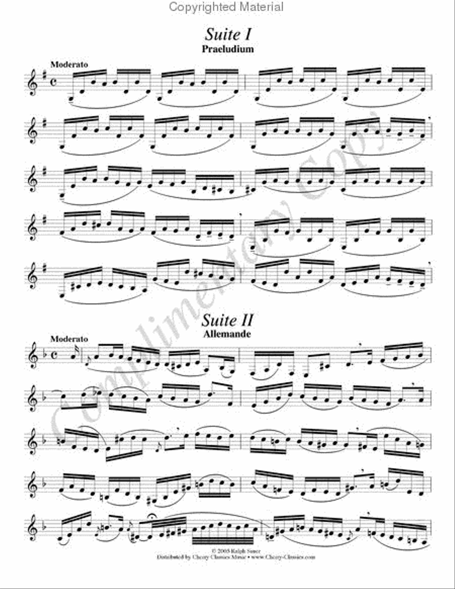 Unaccompanied Suites Horn CD-ROM A Cappella scores gallery preview page 3