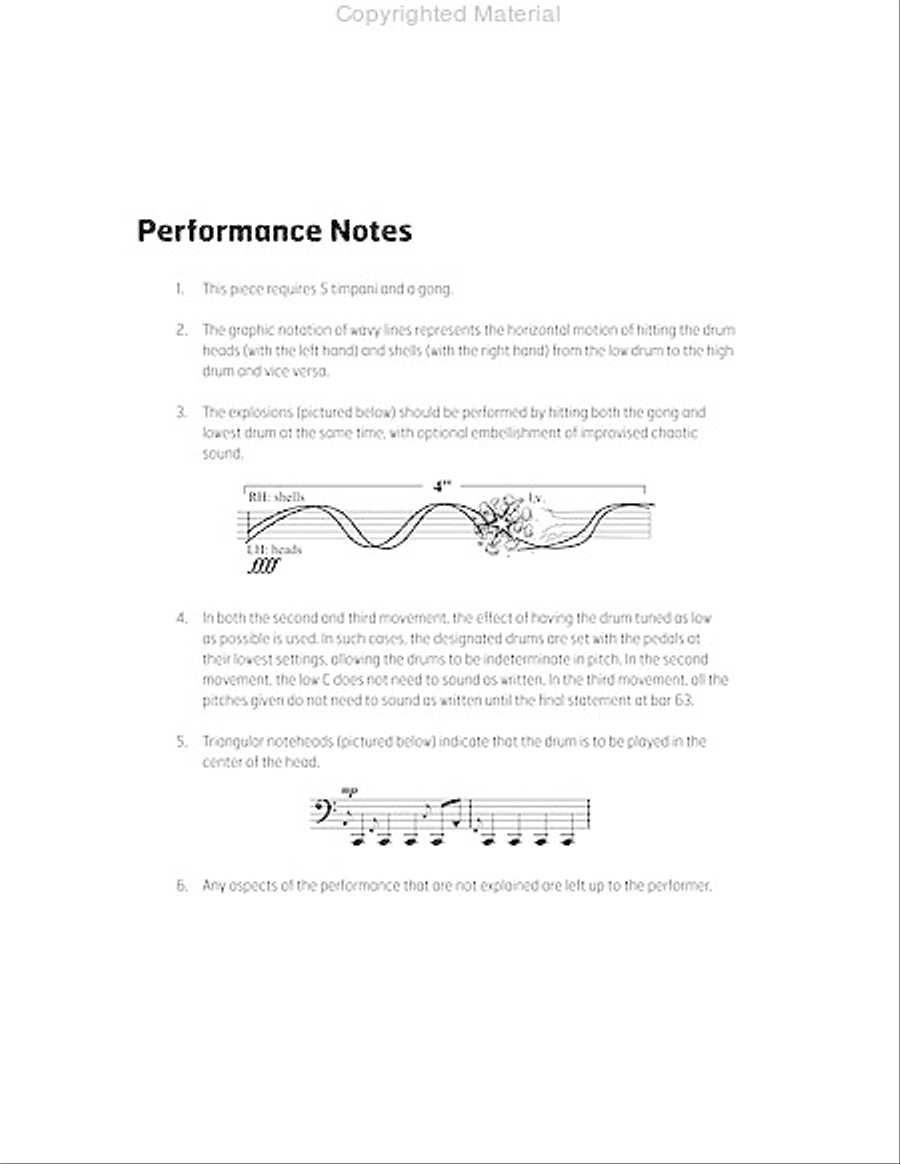 Tragedy of a Young Soldier, The Percussion scores gallery preview page 4