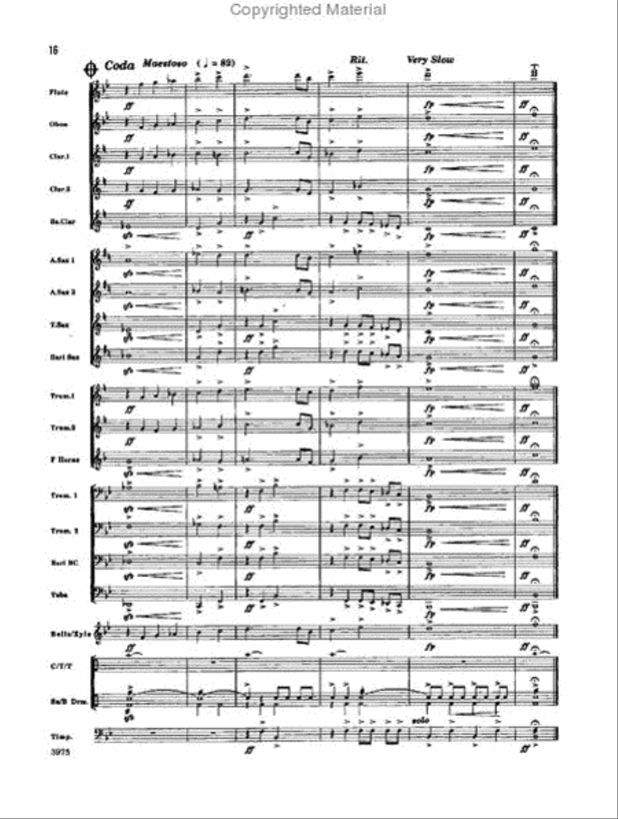 Academic Pageant Academic Pageant Concert Band scores gallery preview page 16