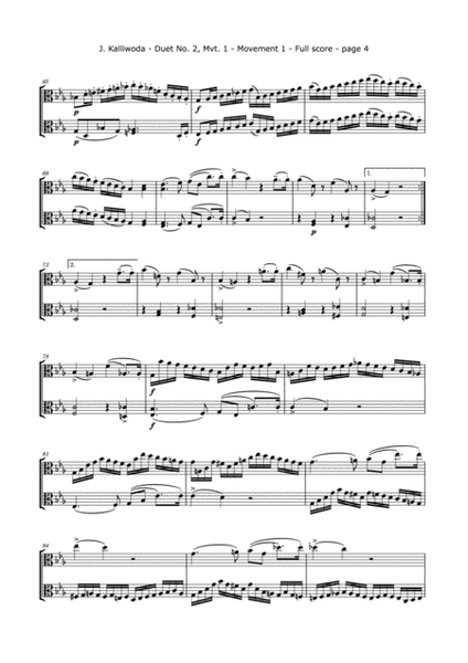 Kalliwoda, J. - Duet No.2, Mvt. 1, Op. 70 for Two Violas image number null