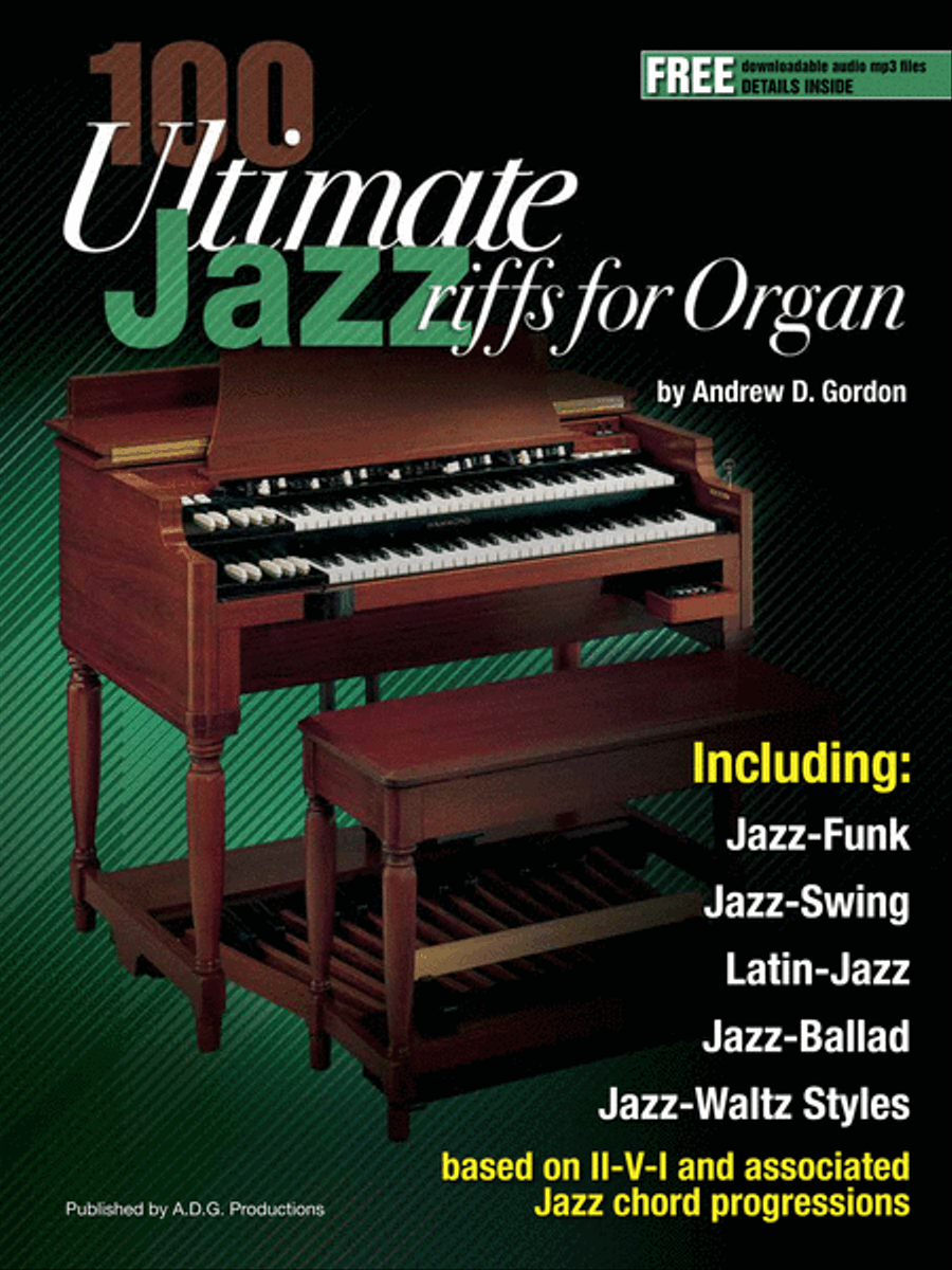 100 Ultimate Jazz Riffs for Organ Organ Solo scores gallery preview page 1