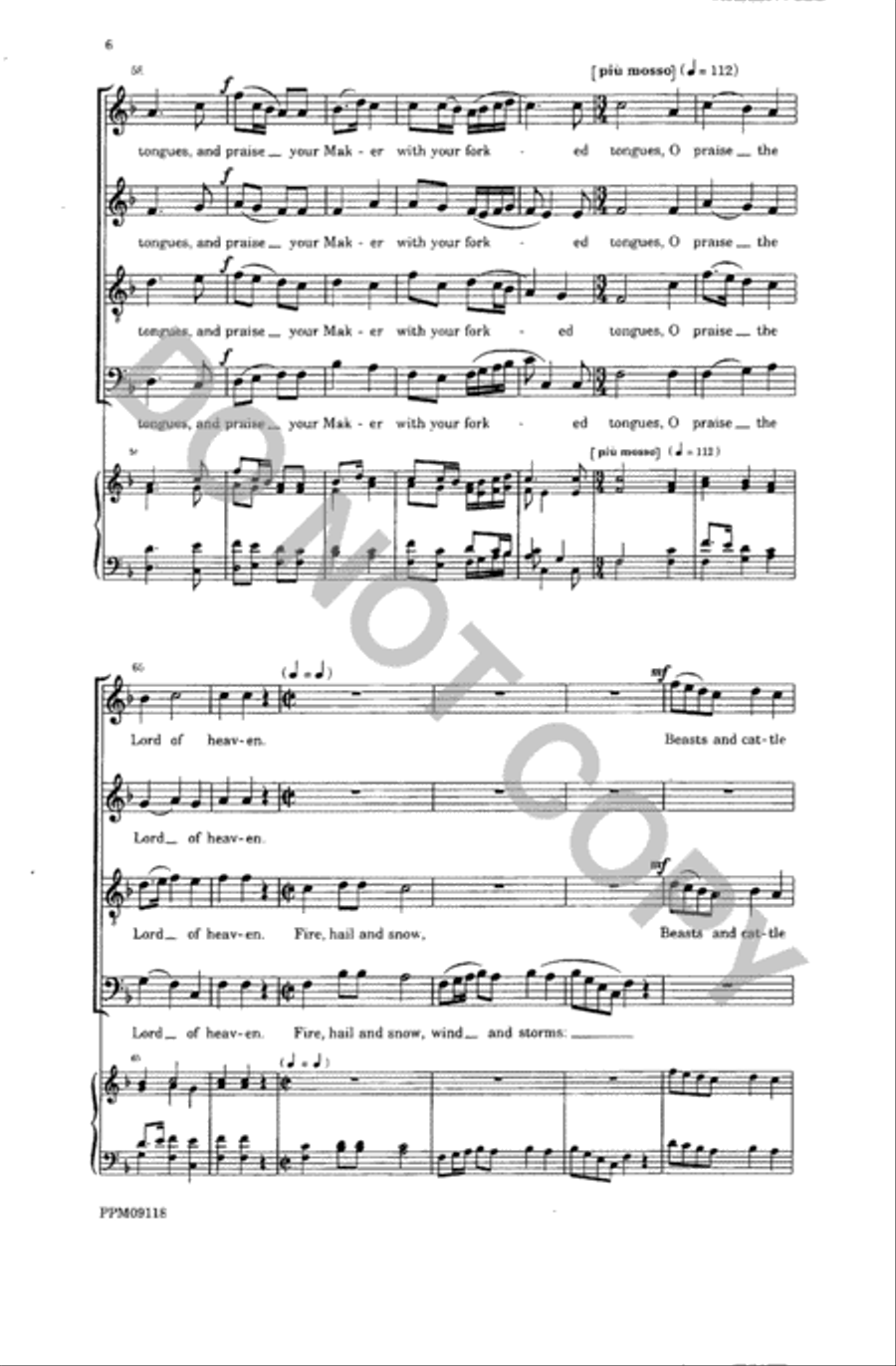 An Anthem for Thanksgiving 4-Part scores gallery preview page 7