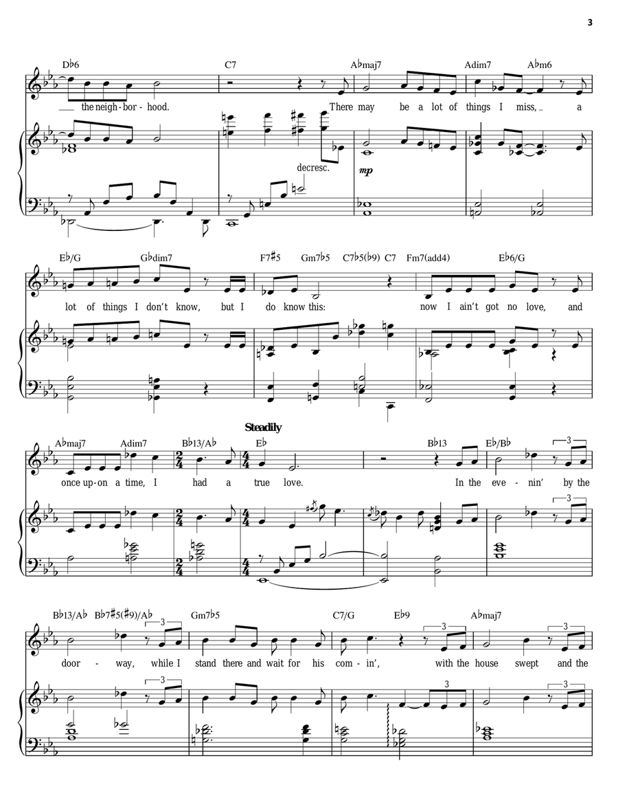 I Had Myself A True Love Piano, Vocal, Guitar scores gallery preview page 3