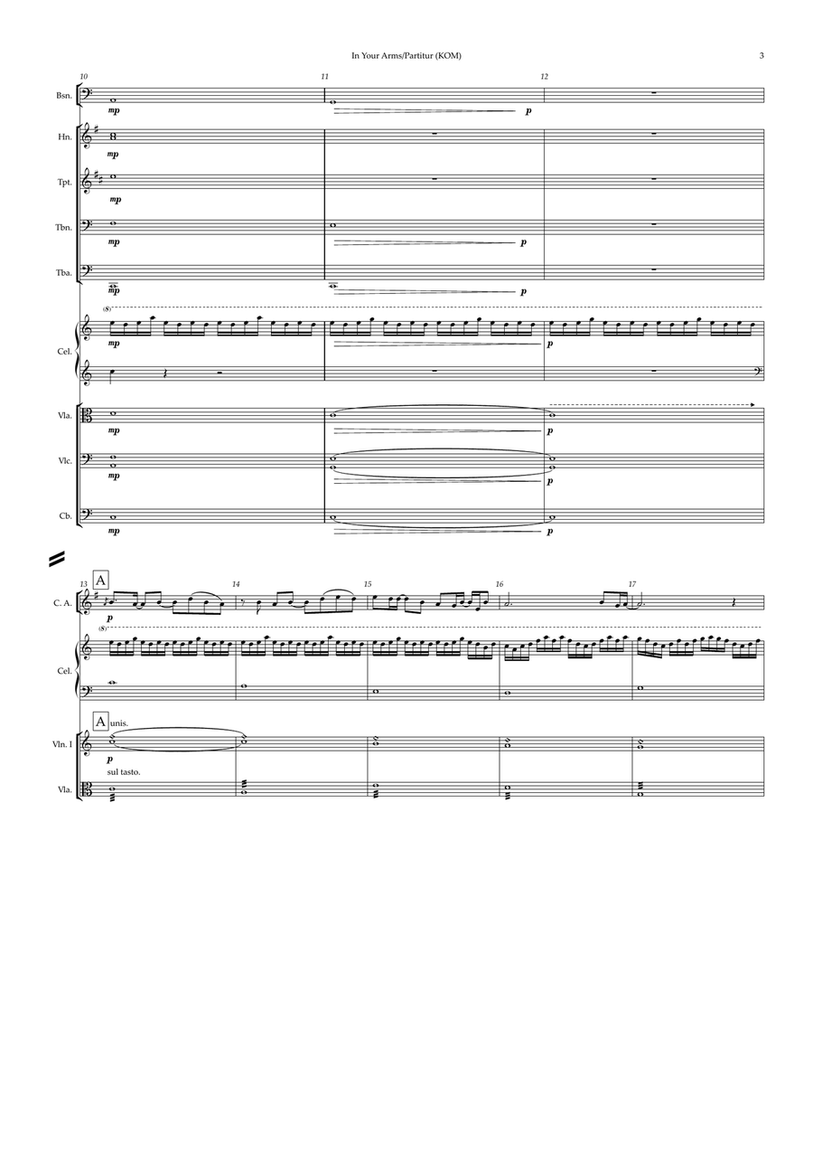 In Your Arms (KOM/Instrumental Version) Chamber Orchestra scores gallery preview page 4
