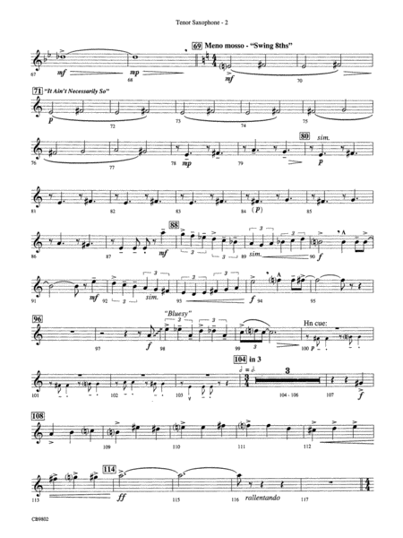 Porgy and Bess® (Medley): B-flat Tenor Saxophone