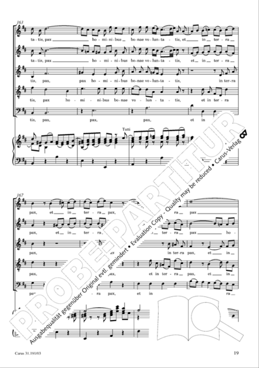 Gloria in excelsis Deo SSATB scores gallery preview page 20