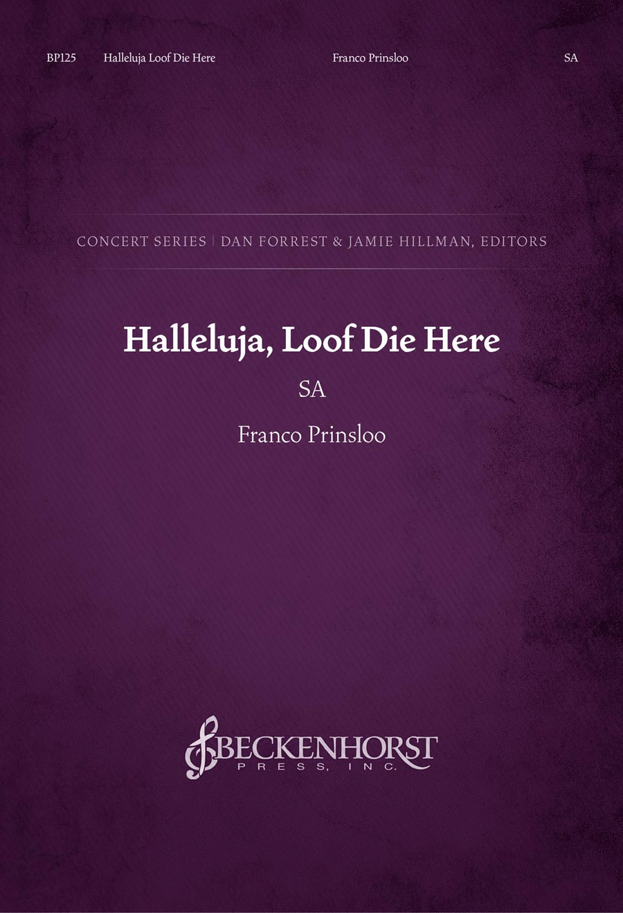 Halleluja, Loof Die Here - SA SA scores gallery preview page 1