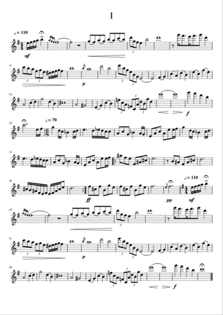 I Flute Solo scores gallery preview page 1