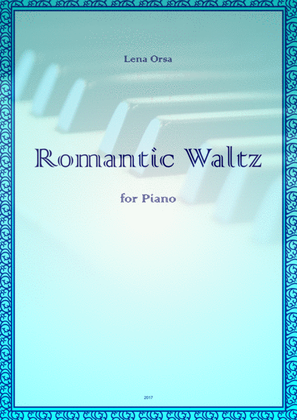 Book cover for The Romantic Waltz for piano