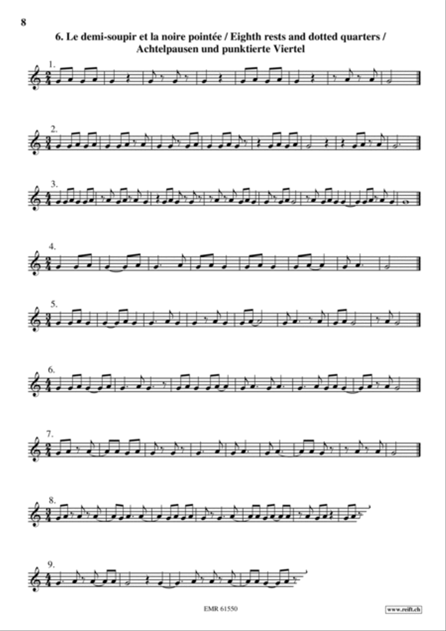 Exercices Rythmiques Volume 1 Cornet scores gallery preview page 9