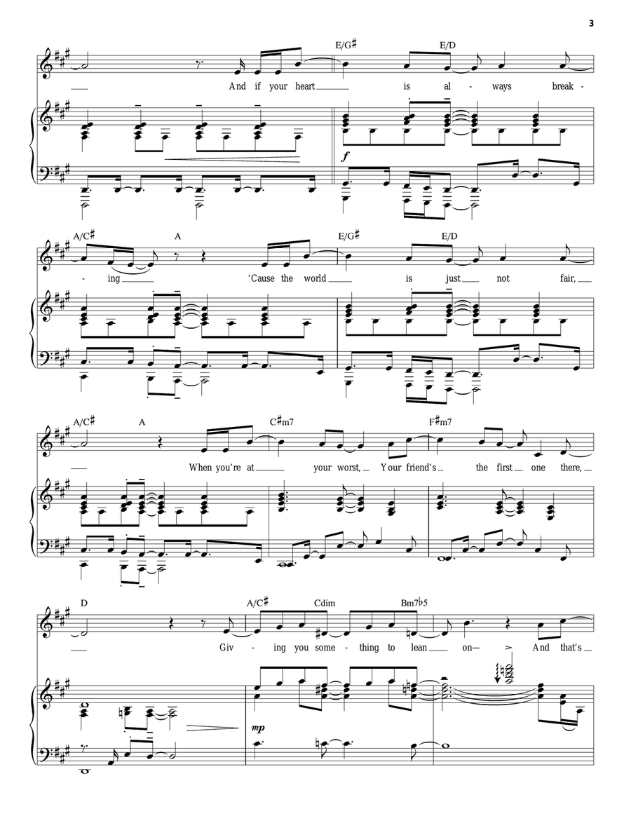 What It Means To Be A Friend (from 13: The Musical) Piano, Vocal scores gallery preview page 3