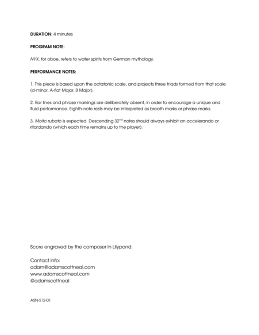 Nyx Oboe Solo scores gallery preview page 4