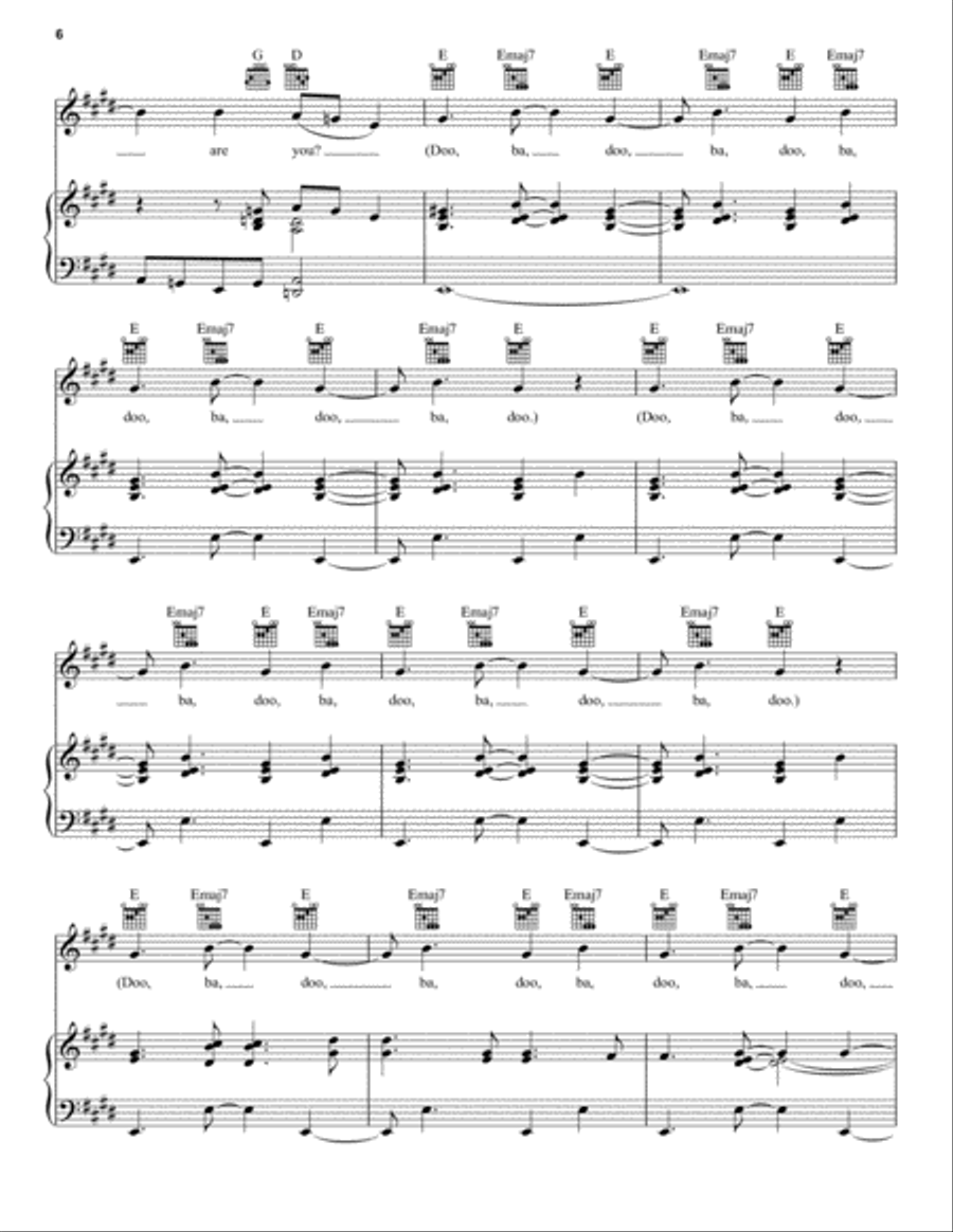 Who Are You (from CSI: Crime Scene Investigation) Piano, Vocal, Guitar scores gallery preview page 6