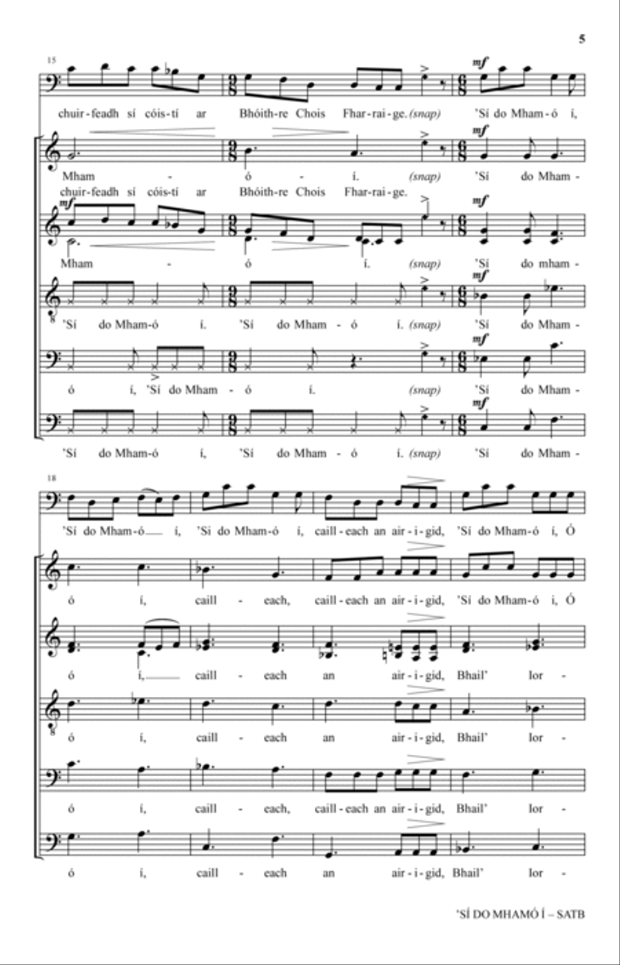 Si Do Mhamo I Si Do Mhamo I 4-Part scores gallery preview page 3