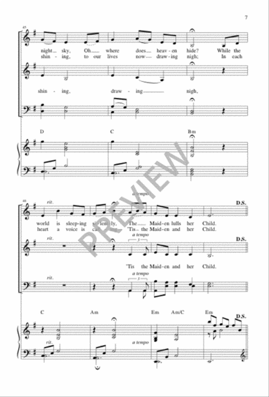 The Maiden and Her Child 4-Part scores gallery preview page 6