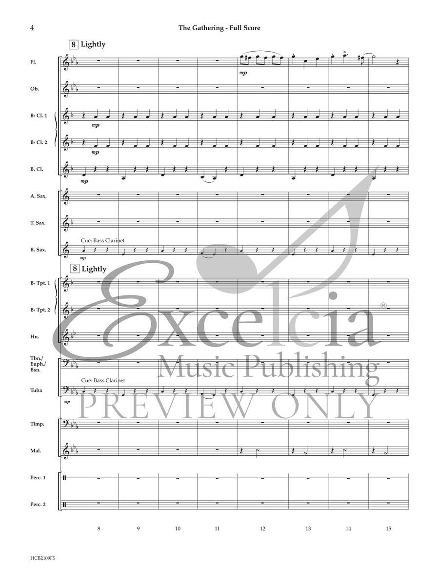 The Gathering Concert Band scores gallery preview page 5