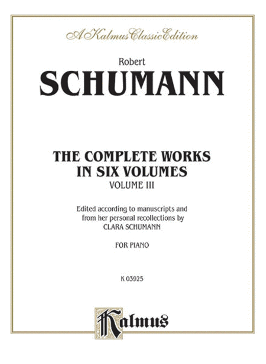 Complete Works, Volume 3 Piano Solo scores gallery preview page 1
