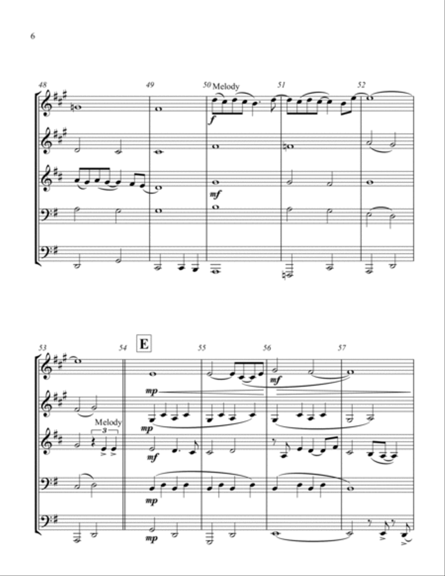 Can't Smile Without You Brass Ensemble scores gallery preview page 6