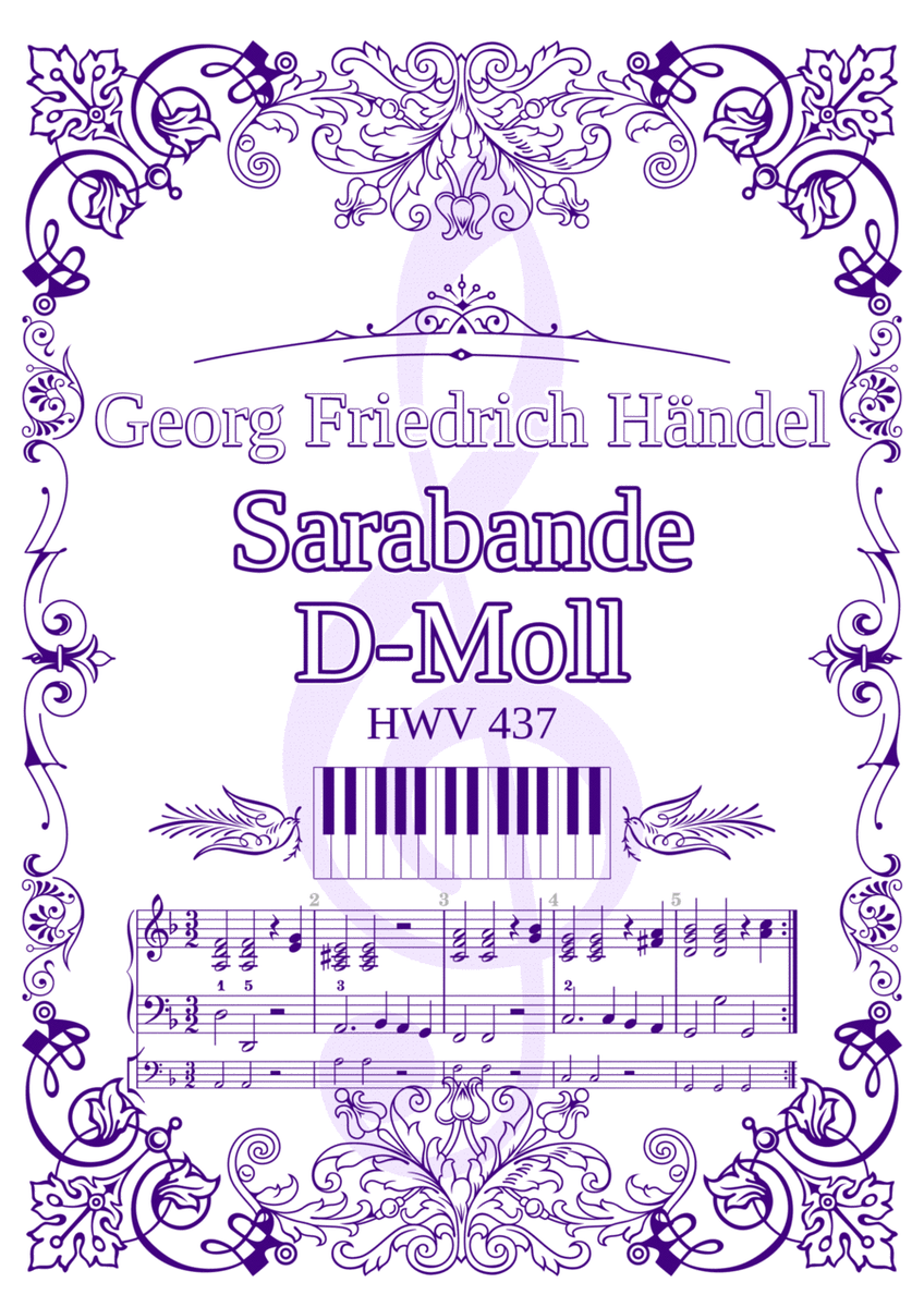Sarabande d minor (Georg Friedrich Händel) modified organ version image number null