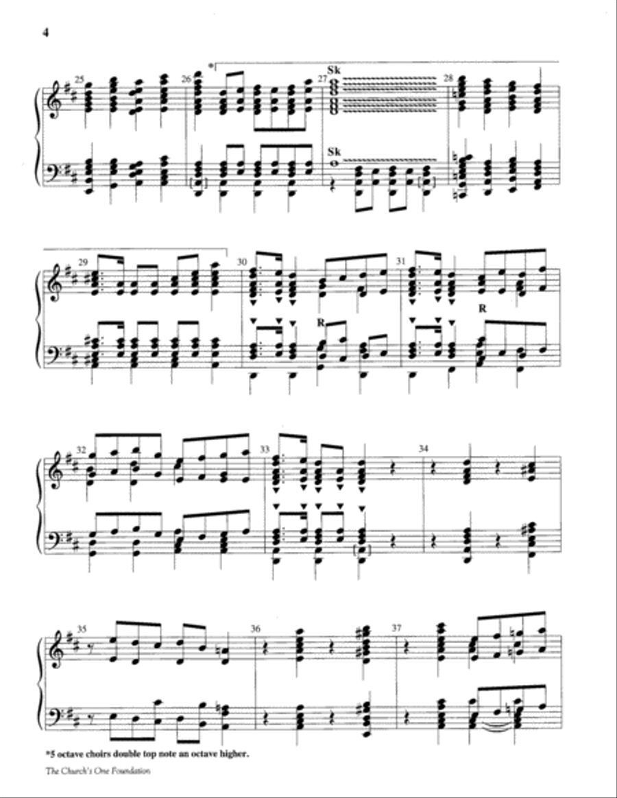 The Church's One Foundation 5-Octaves scores gallery preview page 4
