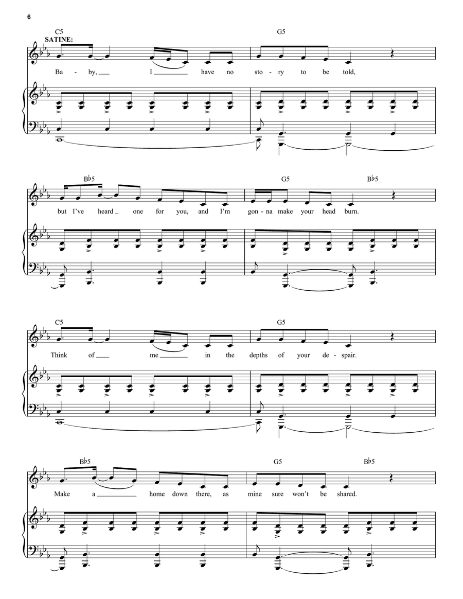 Crazy Rolling (from Moulin Rouge! The Musical) Voice scores gallery preview page 6