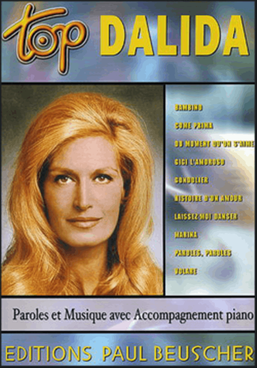 Top Dalida Piano, Vocal, Guitar scores gallery preview page 1