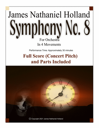 Symphony No. 8 for Orchestra, Full Score and Parts