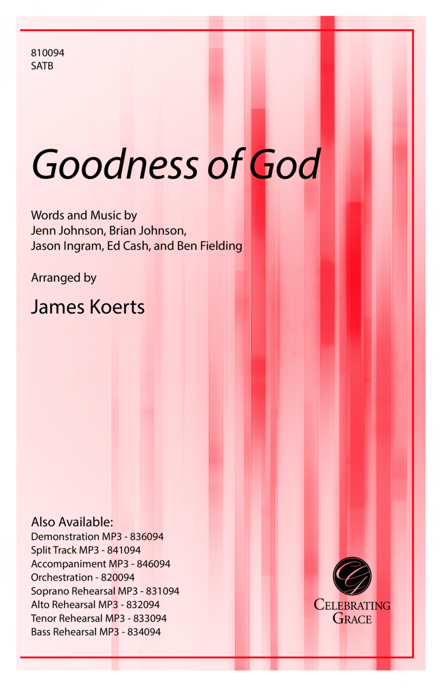 Goodness of God 4-Part scores gallery preview page 1